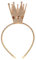 Qinsky Krone Stirnband,Glitzer Haarschmuck Krone Kinderkrone Haarband Glänzende Geburtstagskrone Stirnbänder Haarband Kopfschmuck für Mädchen Geburtstagsfeier Prinzessin Party Haarschmuck