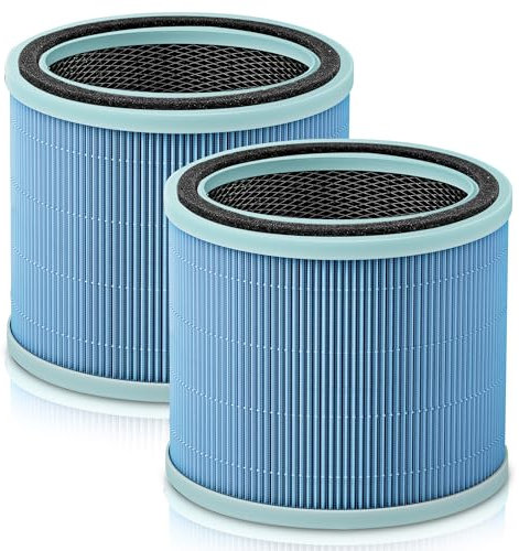 2 Packs Core 200S Smoke Remover Replacement Filter Compatible with LEVOIT Core 200S Smart WiFi Air Purifier, 3-in-1 of Nylon Pre-Filter, Activated Carbon Filter and H13 True HEPA Filter
