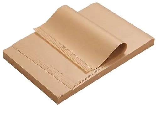 Nvzi 200 Stück Fettdichtes Kraft-Wachspapier,20x25cm,für Korbeinlagen | Lebensmittel,Sandwich-Geschenkpapier