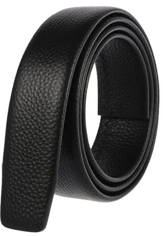 TGDGFKIAS Gürtel für Männer, Gürtel für Männer, Herren-Gürtel aus Rindsleder 3.5 cm Oberschicht aus Rindsleder lässiger Gürtel in Übergröße(125)