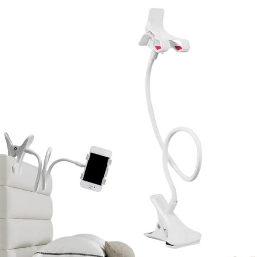 ZHUMCCY Adjustable Gooseneck Phone Holder, Gooseneck Phone Holder Stand Lazy Gooseneck Bed Phone Holder Multipurpose 360° Adjustable Bed Phone Holder For Bed Watching TV