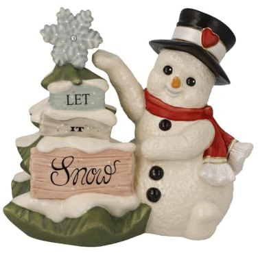 Goebel 66-704-74-1 - Figura de muñeco de Nieve (cerámica, 13 x 12 x 8,5 cm), diseño de muñeco de Nieve