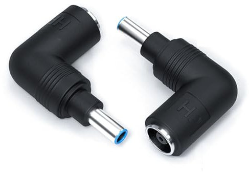 Tip Converter Adapter for HP Female 7.4mm to 4.5mm Smart Blue Tip Dongle DC Connector for HP Laptop Charger Suit for 120w max-2Pcs