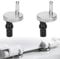2 Pcs Toilet Seat Hinges Fittings, Upgrade Toilet Top Fix Blind Hole Fittings Quick Release, Toilet Seat Hinges Toilet Seat Screws, for WC Toilet Blind Holes