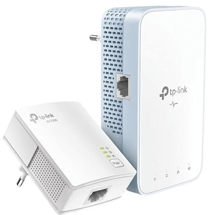Powerline Adapter – 1000 Mbps WiFi Powerline Adapter-Set, 3 Ethernet-Anschlüsse, Plug & Play, einfache Einrichtung, effizient und kompakt