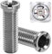 2 tornillos huecos para fregadero, tornillo hueco para válvulas de cesta de colador, M12 x 40 mm de acero inoxidable, tornillos huecos de 40 mm, adecuados para fregaderos de cocina, fregaderos
