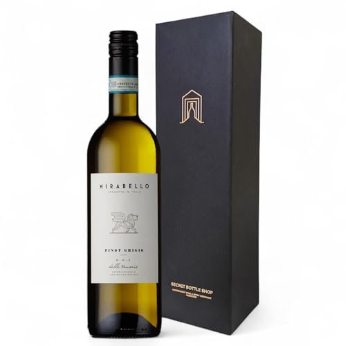 Pinot Grigio White Wine 75cl Birthday Gift Set In Gift Box - Birthday Wine Gift Box - 18th Birthday - 21st Birthday - 30th Birthday - 40th Birthday - 50th Birthday - 60th Birthday