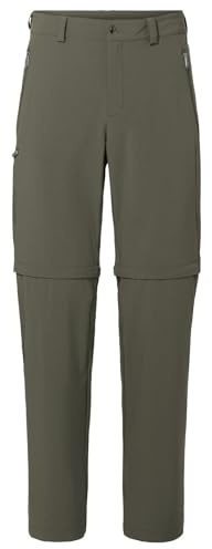 VAUDE Men's Farley Stretch T-Zip Pants III, Bequeme Herren Trekkinghose mit Zip-Off-Funktion, schnell zur Bermuda abzippar, strapazierfähig, schnelltrocknend & elastisch, umweltfreundlich hergestellt