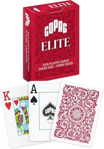 COPAG Poker Size Jumbo Index Red Playing Cards