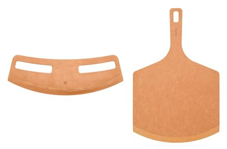 ZWILLING BBQ+ 2-pc Plant Fiber Pizza Peel and Cutter Set - Natural