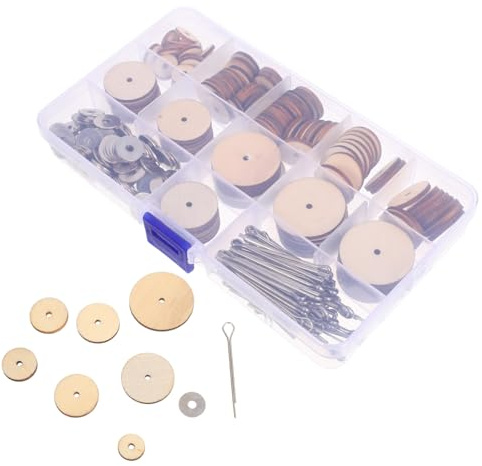 NOLITOY Teddybär Gelenke Holz Metall Gelenkscheiben für DIY Kuscheltiere Puppen Bewegliche Verbindungsstücke für Flexible Herstellung