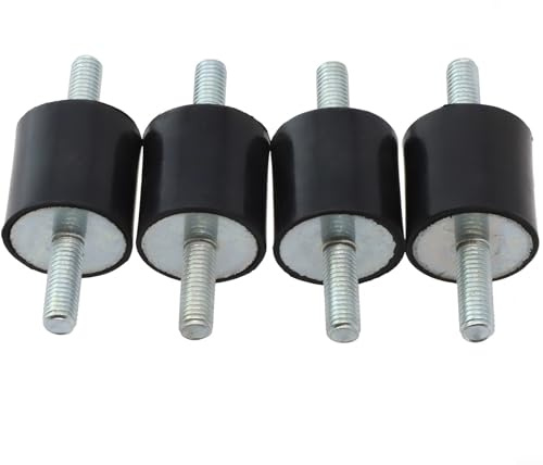 4 x Anti-Vibrationsdämpfer aus Gummi für Wärmepumpen und Dieselmotoren, M8-Gewinde