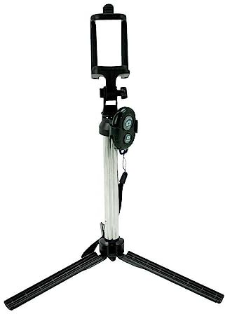 OcioDual Selfie Stick Fernbedienung Bluetooth IOS Android Monopod Teleskop Stange Knopf Schwarz