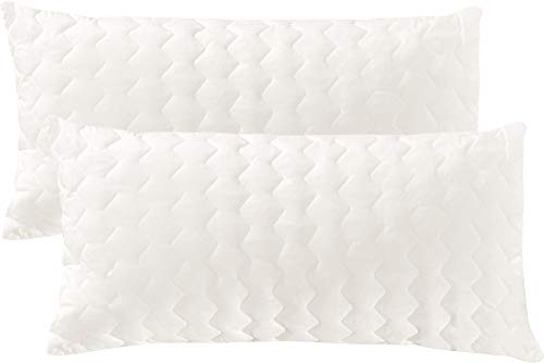 Irisette Kissen 2er-Pack Schafschurwolle weiß Größe 40x80 cm