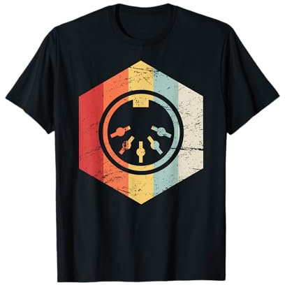 Retro Vintage Synthesizer MIDI T-Shirt T-Shirt