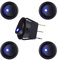 Blauer LED-beleuchteter runder Kippschalter mit Druckknopf Ein/Aus, 12 V, 20 A, für Auto, Boot, LKW, Anhänger, Haushaltsgeräte, 5 Stück