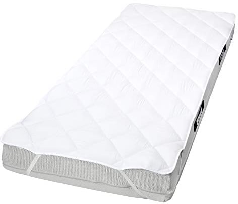 Moon-Professional Unterbett Topper Matratzenschoner 500g mit 8 Eckgummis 95° waschbar, auch für Boxspring- und Wasserbetten geeignet (200x200 cm)