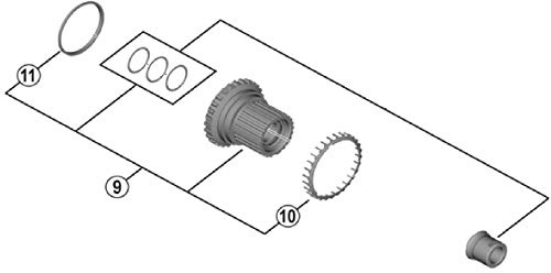 Shimano Núcleo Completo - FH-M9111 Bike Hub