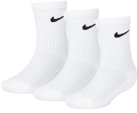 NIKE - Set composto da 3 paia di calze - Bordo a costine e supporto plantare per un fit confortevole e sicuro. - Tallone e punta rinforzati per conferire resistenza alle zone più soggette a usura. -..