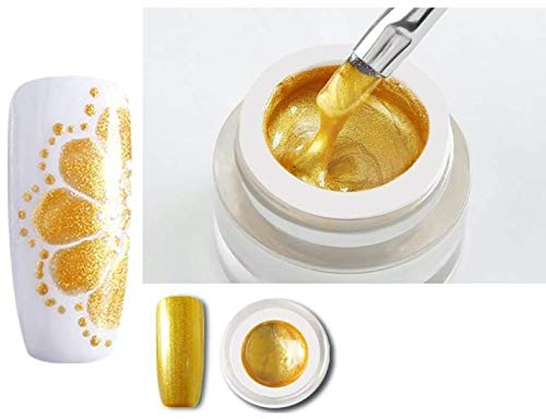 Bluesky Gel Paint GOLD - Nail Art CREATE YOUR OWN DESIGN DK 12-8ML POT