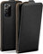 moex Flip Case für Samsung Galaxy Note 20 Ultra 5G Hülle klappbar mit 360 Grad Schutz, Handyhülle mit Displayschutz, PU Leder Handytasche Lederhülle, Flip Case Cover Klapphülle, Schwarz