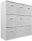 Charles Jacobs White 9 Cube Storage Shelving Unit + 9 White Fabric Drawers