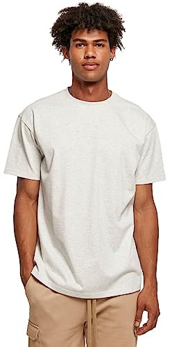 Urban Classics Herren T-Shirt Heavy Oversized Tee, Oversized T-Shirt für Männer, Baumwolle, Rundhals, lightgrey, XL