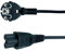 D.Square- Cable de Alimentación 1.8m para Portátiles, 3Pin AC Enchufe UE a C5, 10A 250V para Cargadores de Ordenador portátil, Escáneres, Impresoras, Monitores de TV LED