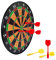Brigamo 45 cm Magnet Dartscheibe inkl. 6 x Dartpfeile