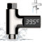 Molbory Termómetro digital LED de baño, termómetro de bañera de 5 – 85 ℃, flujo de agua en tiempo real con pantalla giratoria de 360 °, termómetro de agua para bebé, termómetro de ducha, termómetro