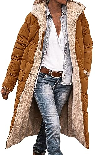 2024 Special Deals Womens Padded Jackets Size 18 Funnel Neck Coat Women Fleece Oversized Hoodie Ladies Knitted Jackets Canadian Peak Jacket Women My Orders Tiktok Trend Items