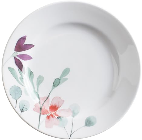 KAHLA Pronto Heyday Frühstücksteller 20,5 cm | Beilagenteller mit Blumenmotiv aus Porzellan