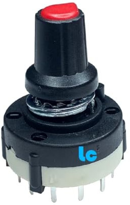 Interruptor Conmutador Rotativo - 2 Circuitos - 6 Posiciones - Selector