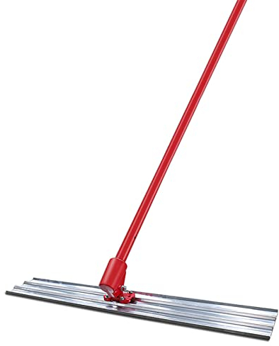 STMKB Manual Concrete Trowel, Push-pull Aluminum-magnesium Alloy Concrete Leveling Tool with 5.4m Adjustable Rod, Cement Road Leveler, Efficient and Labor-saving