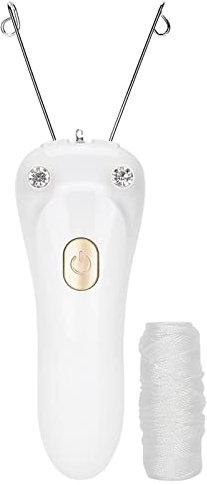 Epilatore Elettrico con Filo per Depilazione Cavo di Ricarica USB, Depilazione Approfondita, Depilazione con Filo per Depilazione del Viso Epilatore per Pelle Liscia (GOLD)