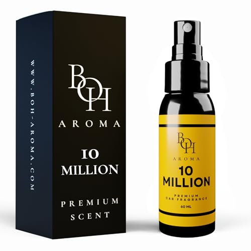 BOH Aroma 10 MILLION Auto Duft - Auto Parfüm und auto lufterfrischer Innenraum, neutralisiert Gerüche im Auto, Autoduft mit eigenem parfum, autozubehör innenraum 60ml