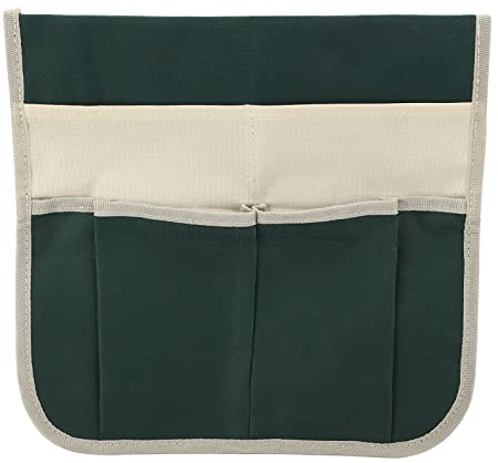 Kelepu Gartentasche, faltbar, tragbar, Garten-Kniebank, Kniebank, Knietasche, Gartengeräte, Aufbewahrungshocker, mehrere Aufbewahrungstaschen, 600D Oxford-Stoff (Grün)