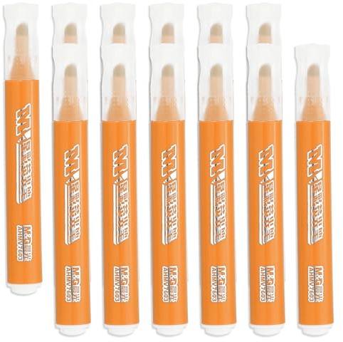 M&G Orange Highlighter, 12 Pack High Lighters Highlighters No Bleeds Highliters Pens Neon Cute Highlighters Bulk Clear View Bright Tip Marker for Books