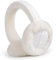 Harssidanzar Womens Winter Earmuffs, Ohrenschützer aus Schafsfell, Faltbarer Ohrenschützer, Outdoor Earwarmer HL303EU, Weiß