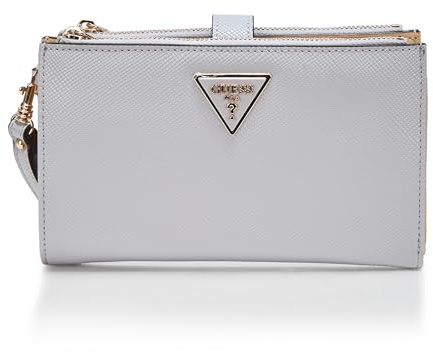 Guess Laurel Organizer mit doppeltem Reißverschluss, Lavendelgrau, Einheitsgröße