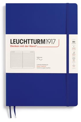 LEUCHTTURM1917 372368 Notizbuch Composition (B5), Softcover Schreibbuch, 123 nummerierte Seiten, Ink, liniert
