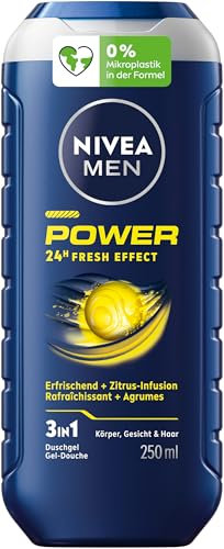 NIVEA MEN Gel doccia 3 in 1 Power 24Hfresh effect 250 ml