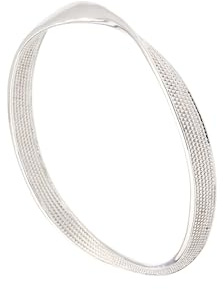 Karen Millen Textured Twist Narrow Bangle Bracelet for Women