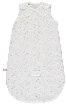 Nattou Babyschlafsack für Winter und Übergangszeiten, Aus Baumwolle und Polyester, Ca. 70 cm, 0-6 Monate, Flo, Oli & Ernest, Weiß