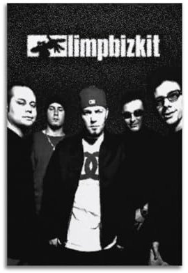 ZHYAZHA Limp Bizkit Vintage-Wandkunst, Leinwand, ästhetisches Poster, Musik und Filme, dekoratives Gemälde für Wohnzimmer, Schlafzimmer, 30 x 45 cm, ungerahmt, 2 Stück