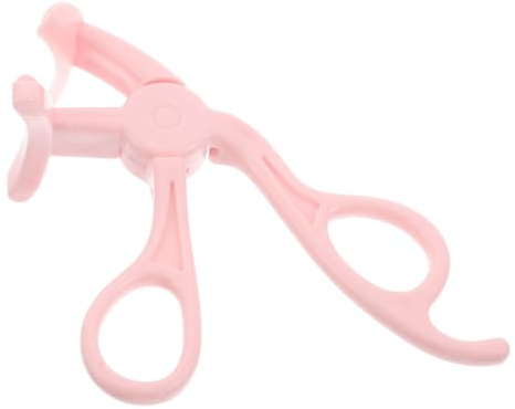 Kleiner Wimpernzange aus Kunststoff für Frauen, Rosa | Breite Form, für Partys und Dates, mit Kammzinken, für Langanhaltenden Schwung