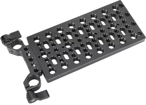 Awwertse V Lock Mount Battery Cheese Plate Backboard Plate with 19mm Railblock for Power Splitter Camera Accessories, New