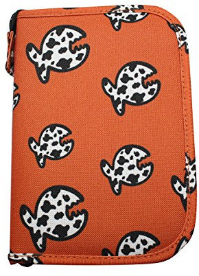 iQ-Company Logbook Gr. XS Allover Fish Orange – Logbuch für Tauchen – Robustes Dive Log mit Einlagen – Praktisches Tauch Logbuch – ideales Tauchzubehör für Unterwasser-Abenteuer