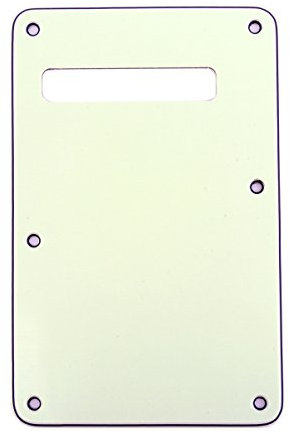 Musiclily Guitar Strat Back Plate for Fender USA/Mexican Standard Stratocaster Modern Style, 3Ply Ivory