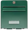 BURG-WÄCHTER Boîte aux Lettres Agréée La Poste, 2 Portes, 502 VE FAVOR, Vert, en Acier Galvanisé, Avec Porte à Ouverture Totale et Stop-Courrier (Porte bloquée à 120°)